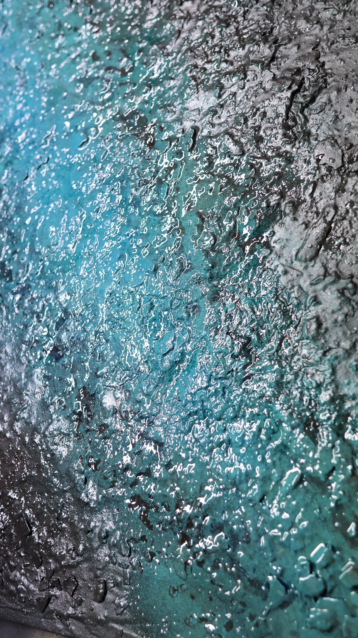 Après la traversée (Toile coton/carton 60*50 avec cadre.)