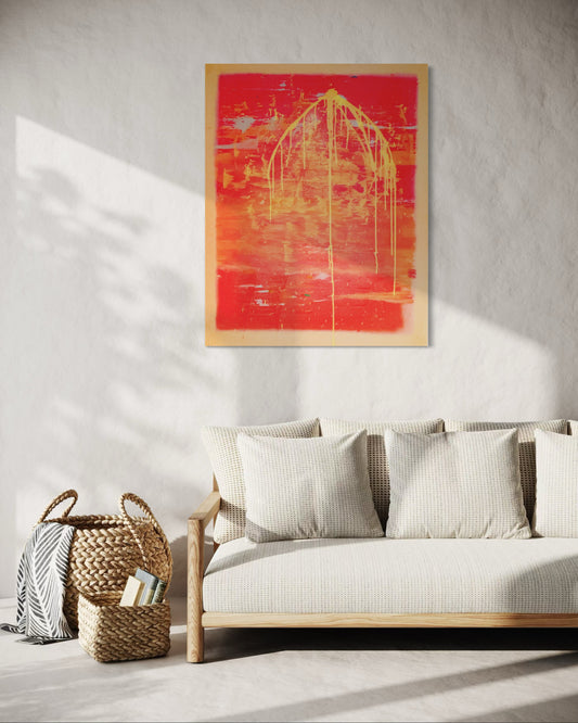 Perspective (toile lin sur chassis 80*100) 2024