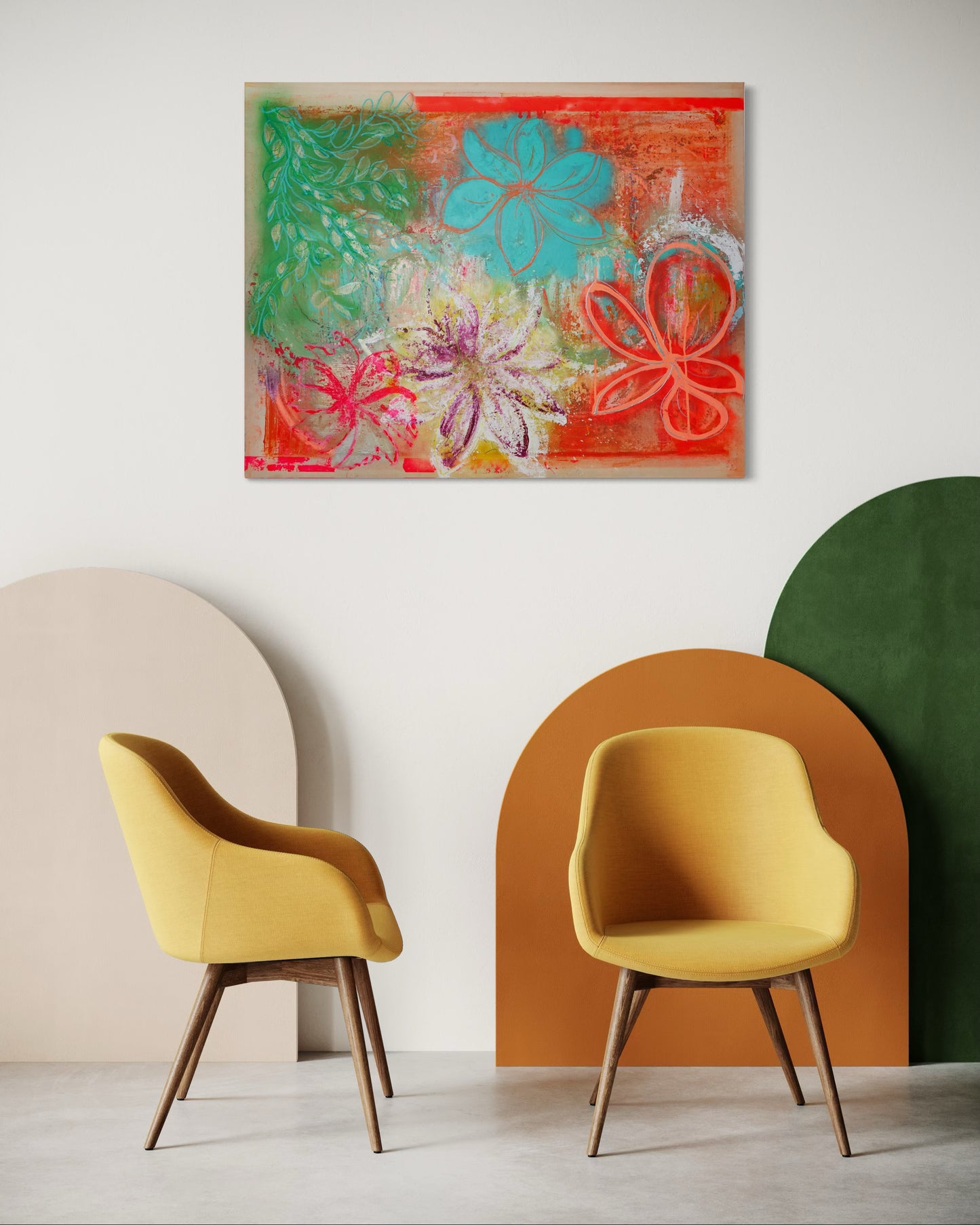 Like Flowers lin/chassis 80*100 2024
