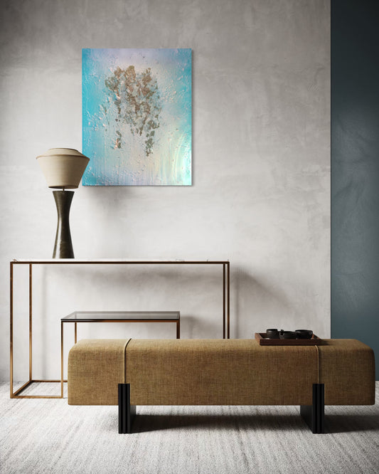 Respirer sans se perdre (lin/chassis 100*80) 2025