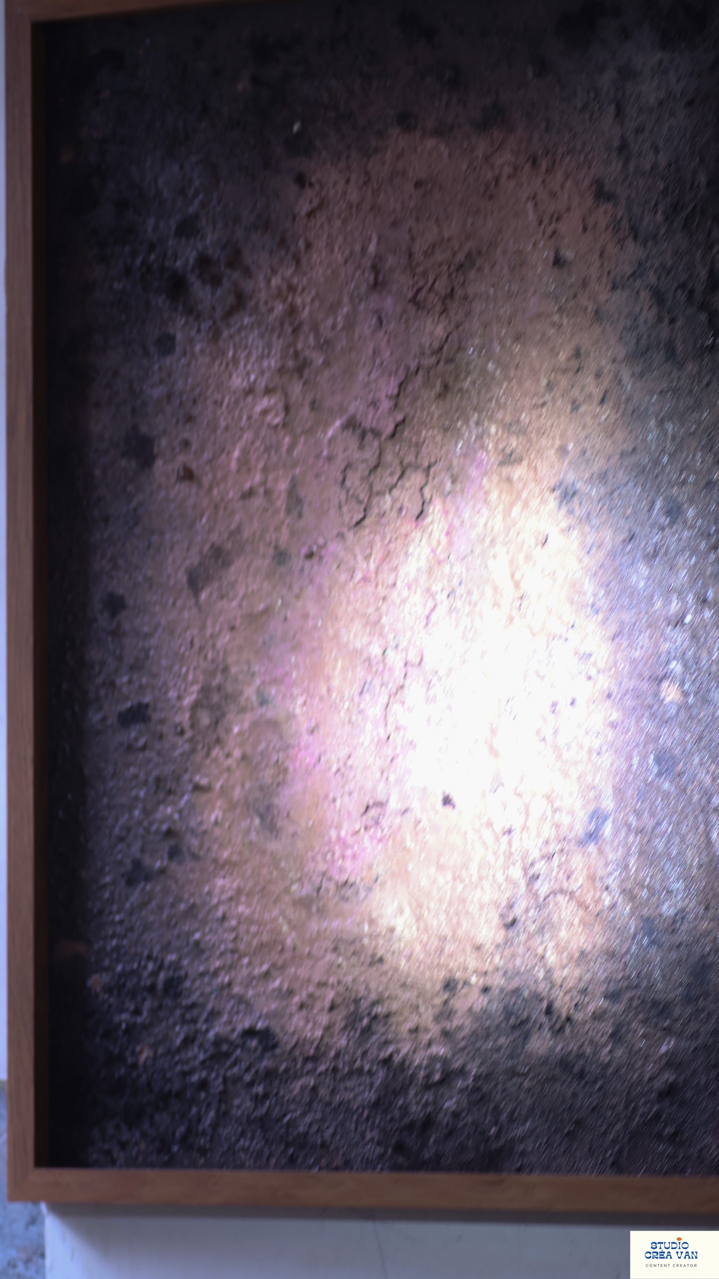 Naissance – Toile cartonnée 70×60 cm | Technique mixte texturée |