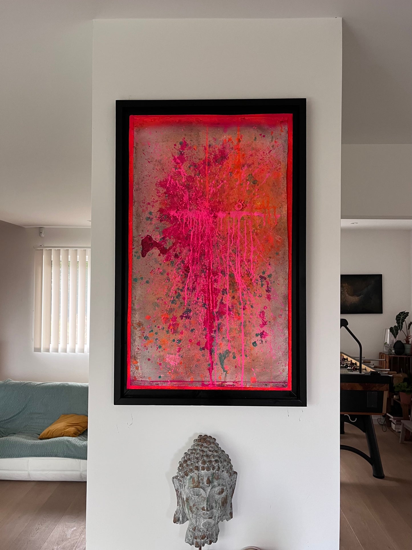 Olala (toile cartonnée 74×43 cm, encadrée)