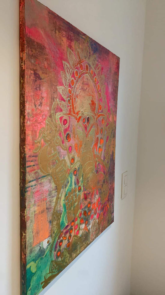 Ganesh (coton/chassis 80*60) 2023