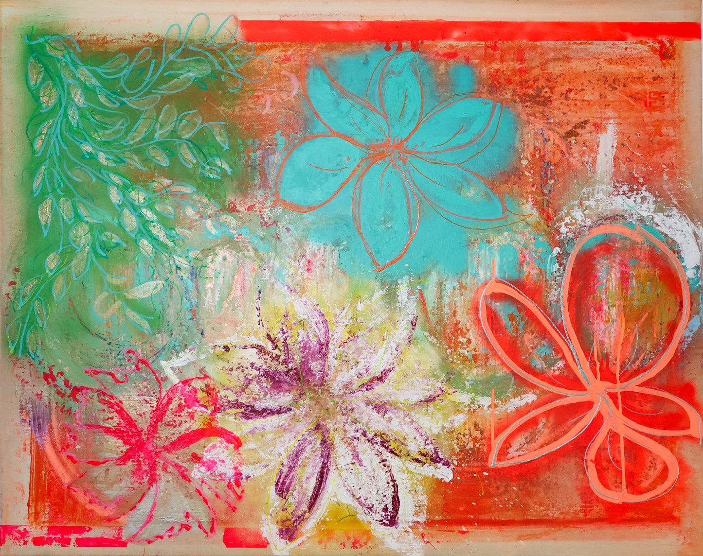 Like Flowers lin/chassis 80*100 2024