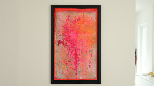 Olala (toile cartonnée 74×43 cm, encadrée)