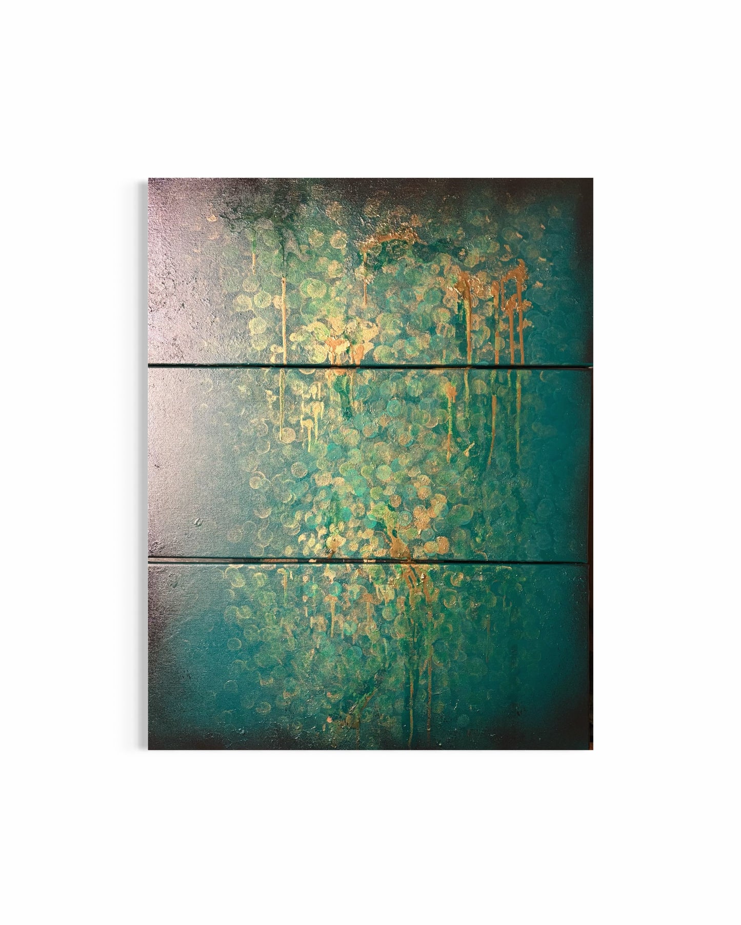 L’âme a l’équilibre (triptyques 3* 30*70) coton/chassis acrylique