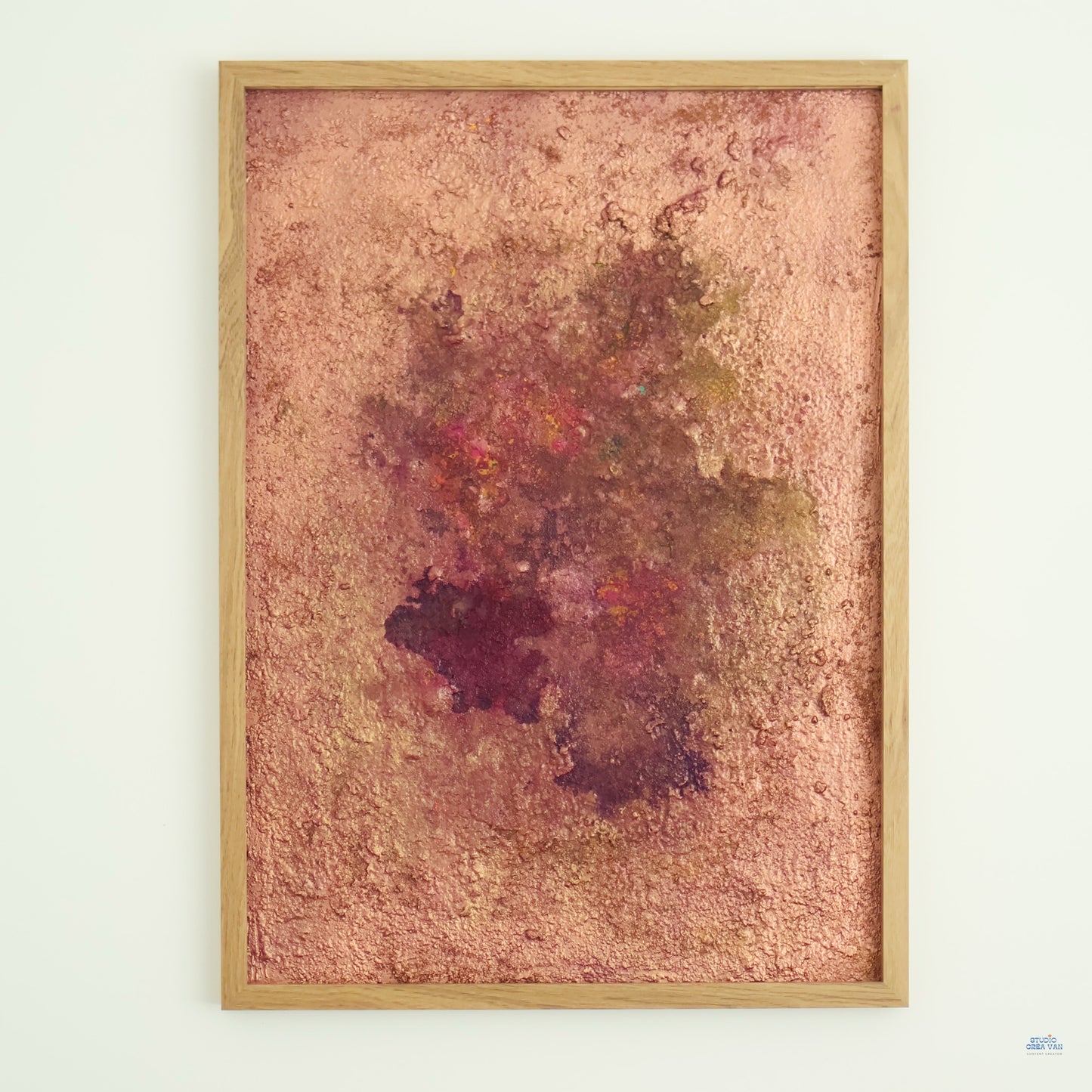 À fleur de peau (coton/carton 70*60 encadrée)