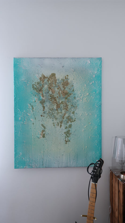 Respirer sans se perdre (lin/chassis 100*80) 2025