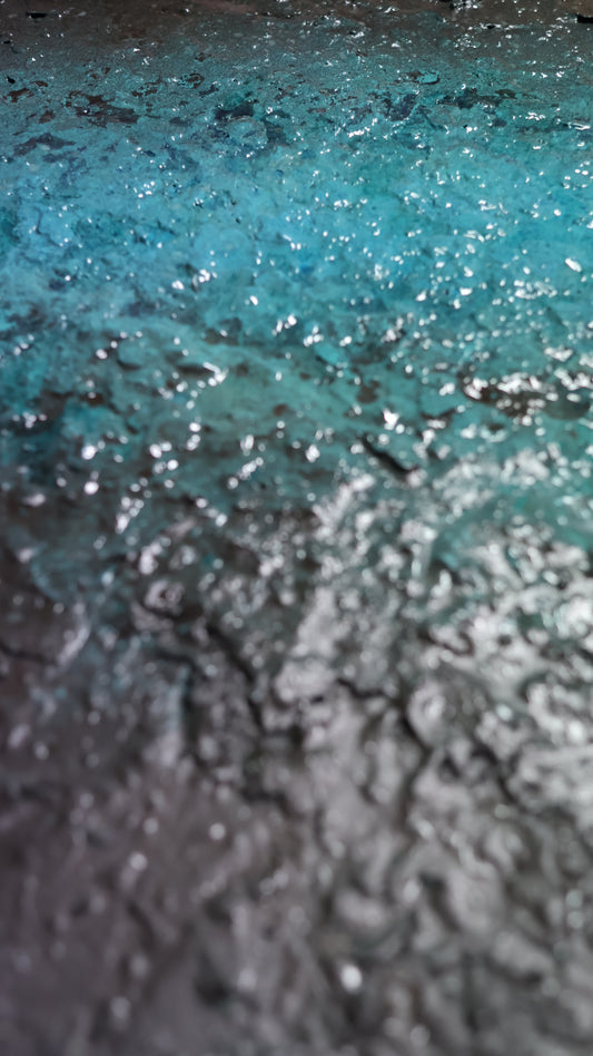 Après la traversée (Toile coton/carton 60*50 avec cadre.)