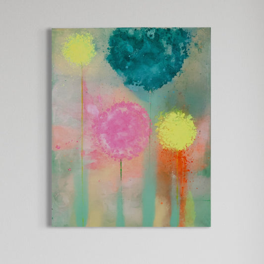 Fais plein de vœux lin/chassis 100*80 2024